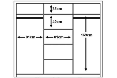 Boston Large Sliderobe 2.5m - White
