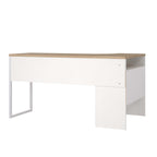 Function Plus Corner Desk - White/Oak
