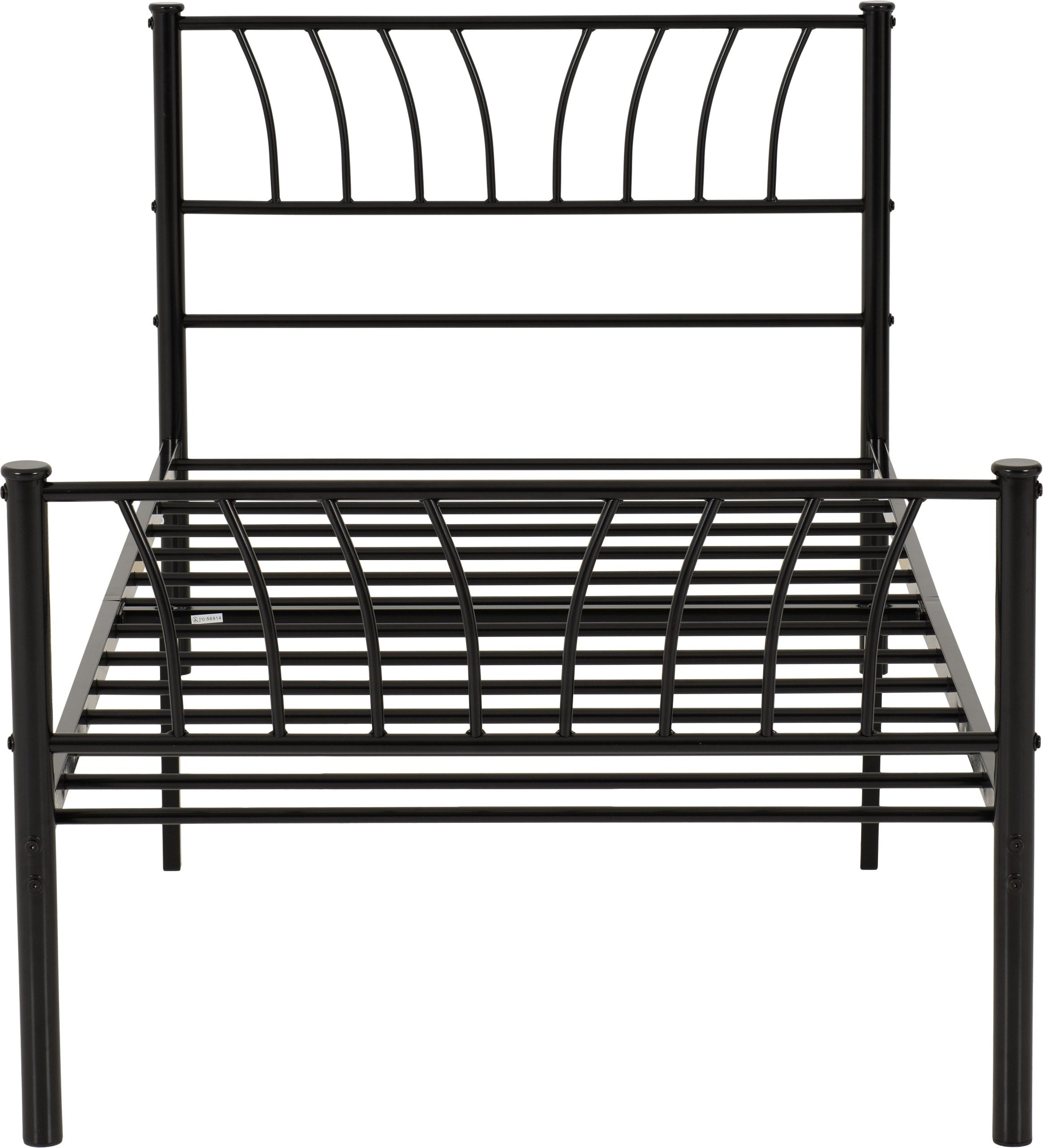 Harlow Metal Bed-Black
