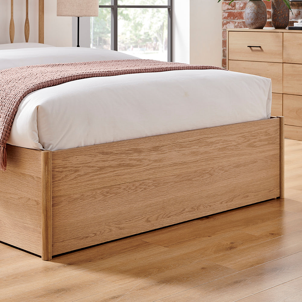 Juno Oak Storage Bed
