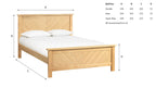 Kenji Oak Bed