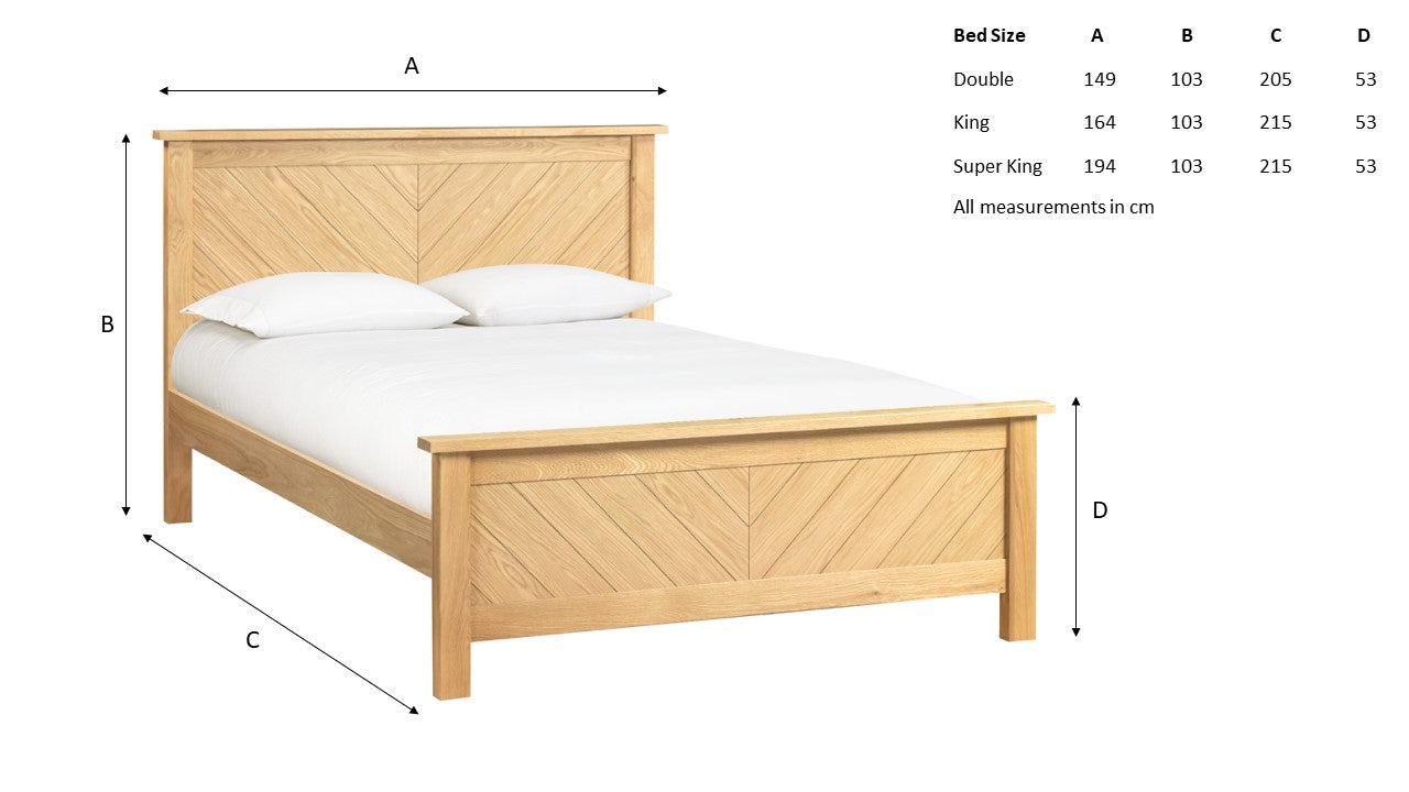 Kenji Oak Bed