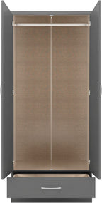 Nevada 2 Door 1 Drawer Wardrobe