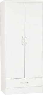 Nevada 2 Door 1 Drawer Wardrobe