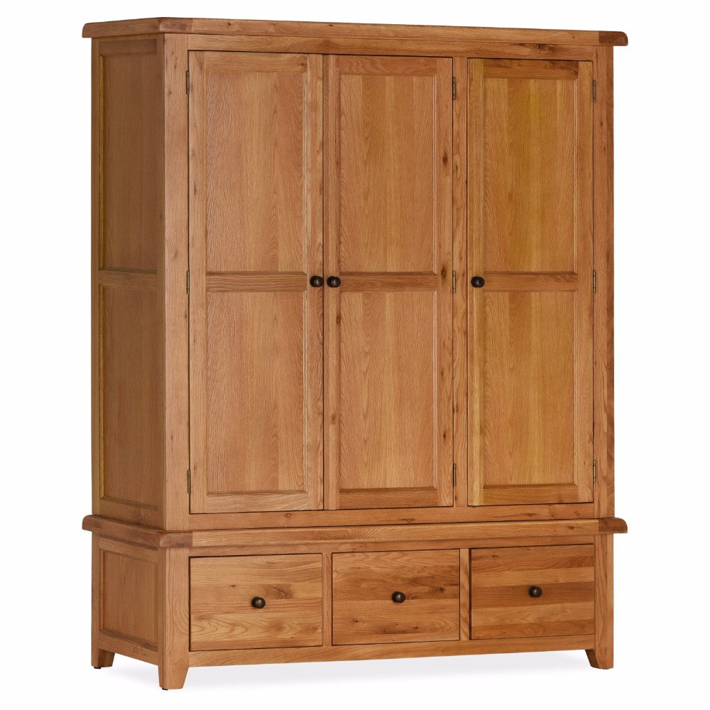 Oscar Triple Wardrobe with Drawers