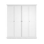 Paris Wardrobe with 4 doors - White
