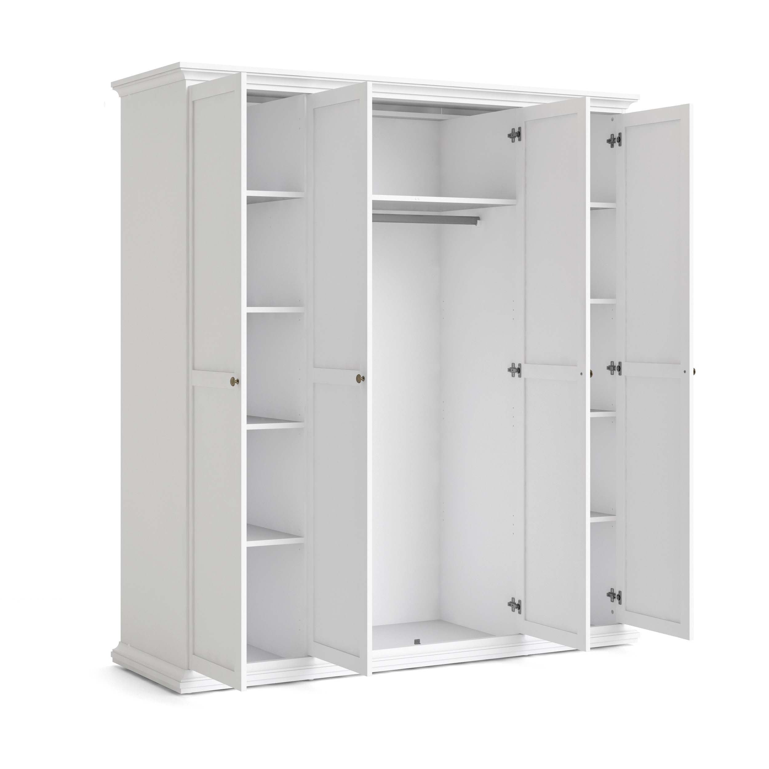 Paris Wardrobe with 4 doors - White
