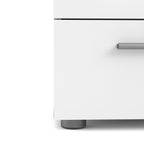 Pepe 5 Drawer Chest  - Oak with White High Gloss