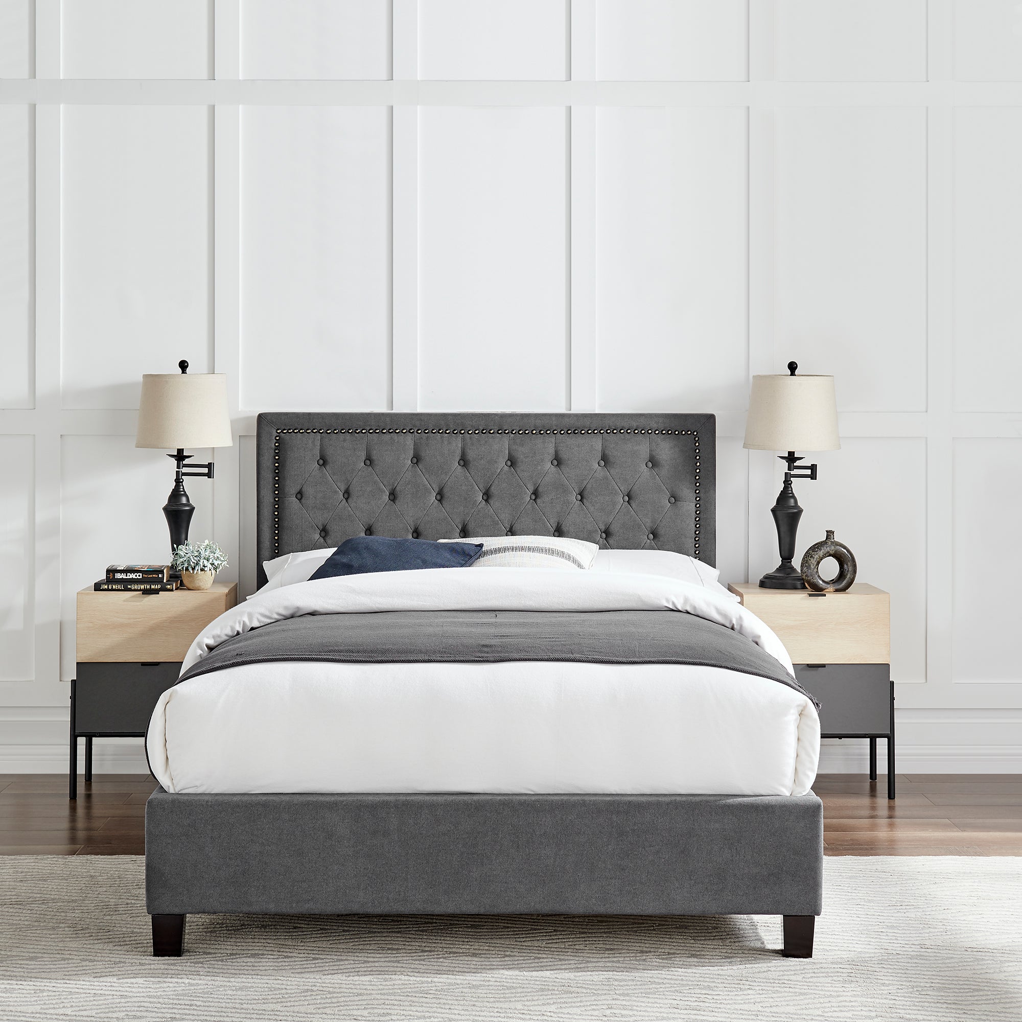 Rhea Dark Grey bed