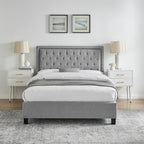 Rhea Light Grey bed