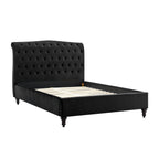 Rosa Black Velvet Bed