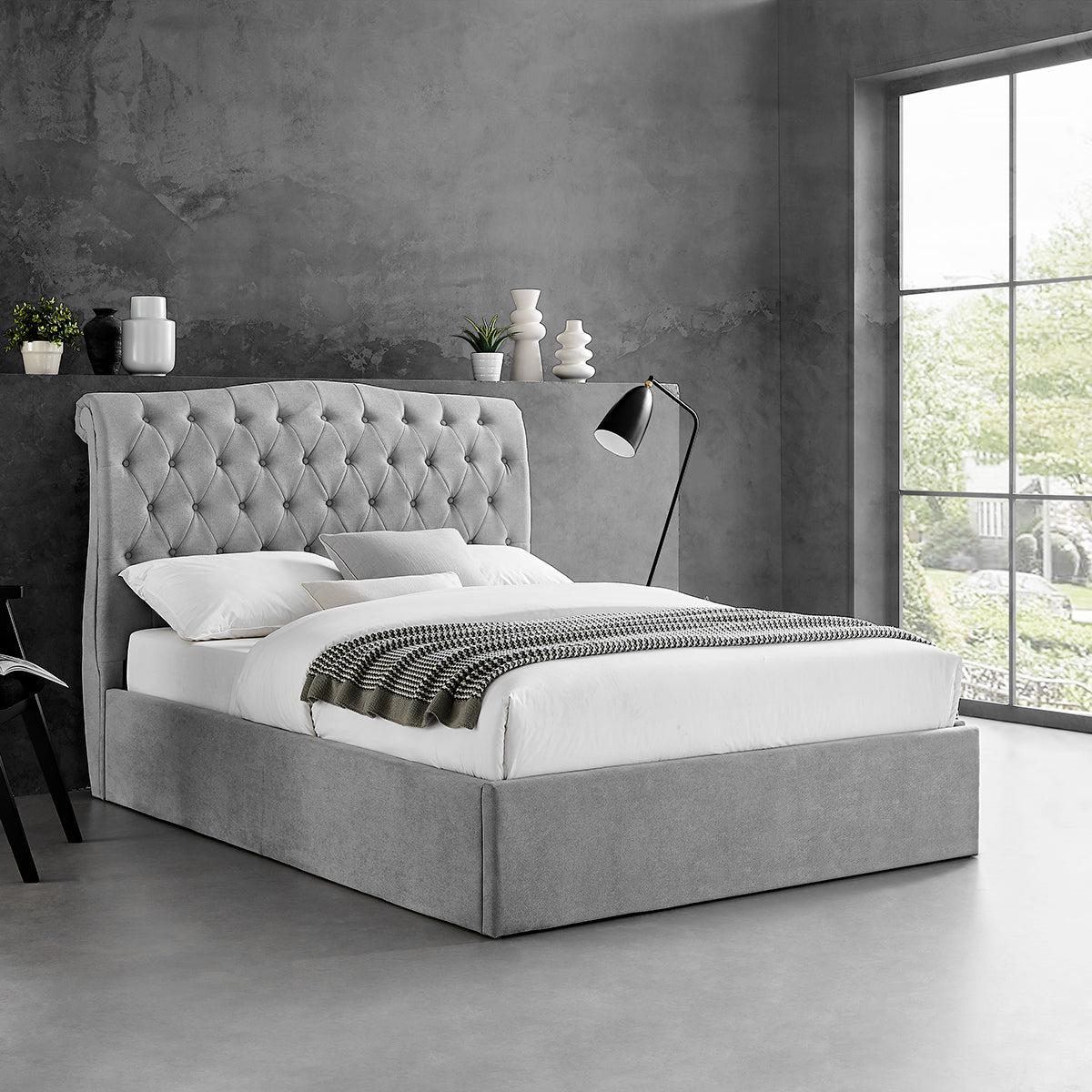 Rosa Light Grey Storage