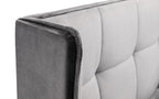 Gatsby Upholstery Bed - Light Grey