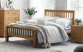 Mallory High Footend solid oak Bed