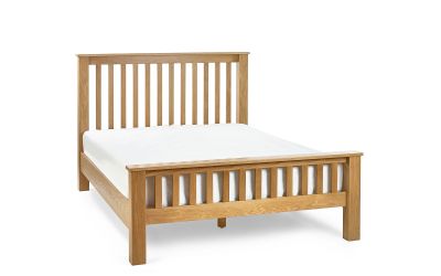 Mallory High Footend solid oak Bed