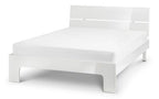 Manhattan High Gloss Bed - White