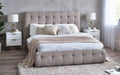 Odette Upholstery Bed - Light Taupe