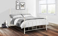 Rebecca Metal Bed - Stone White