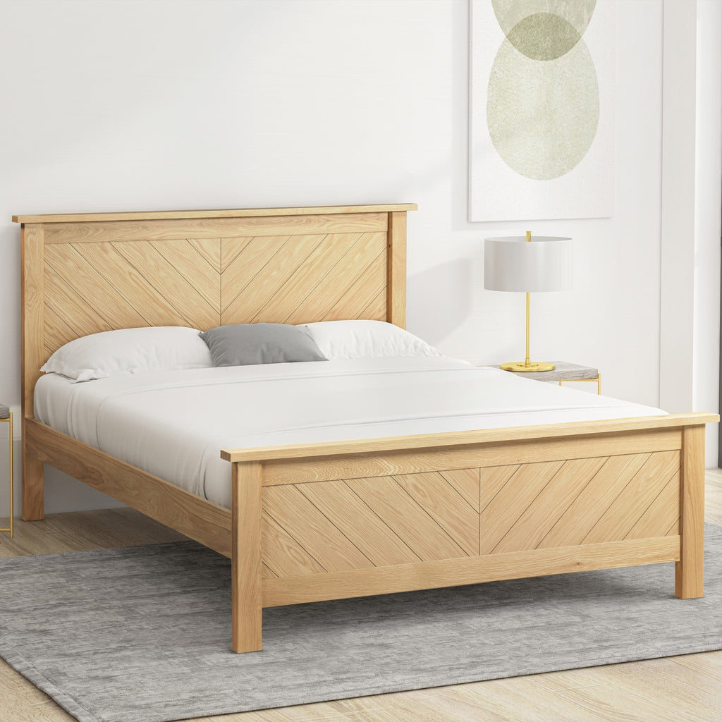 Kenji Oak Bed
