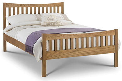 Bergamo Solid  Oak Bed