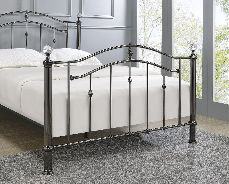 Callisto Black Chrome Metal bed