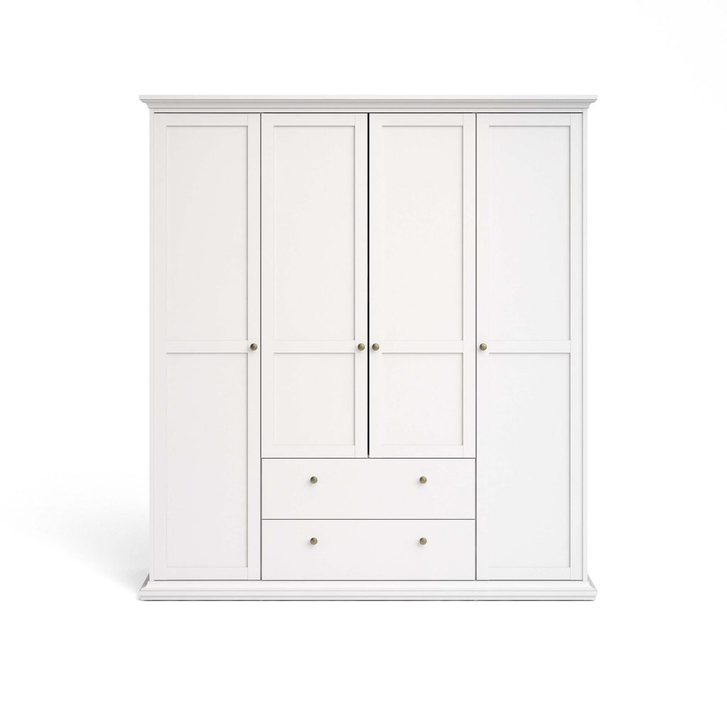 Paris Wardrobe with 4 doors + 2 drawers