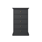 Paris 5 Drawer Chest