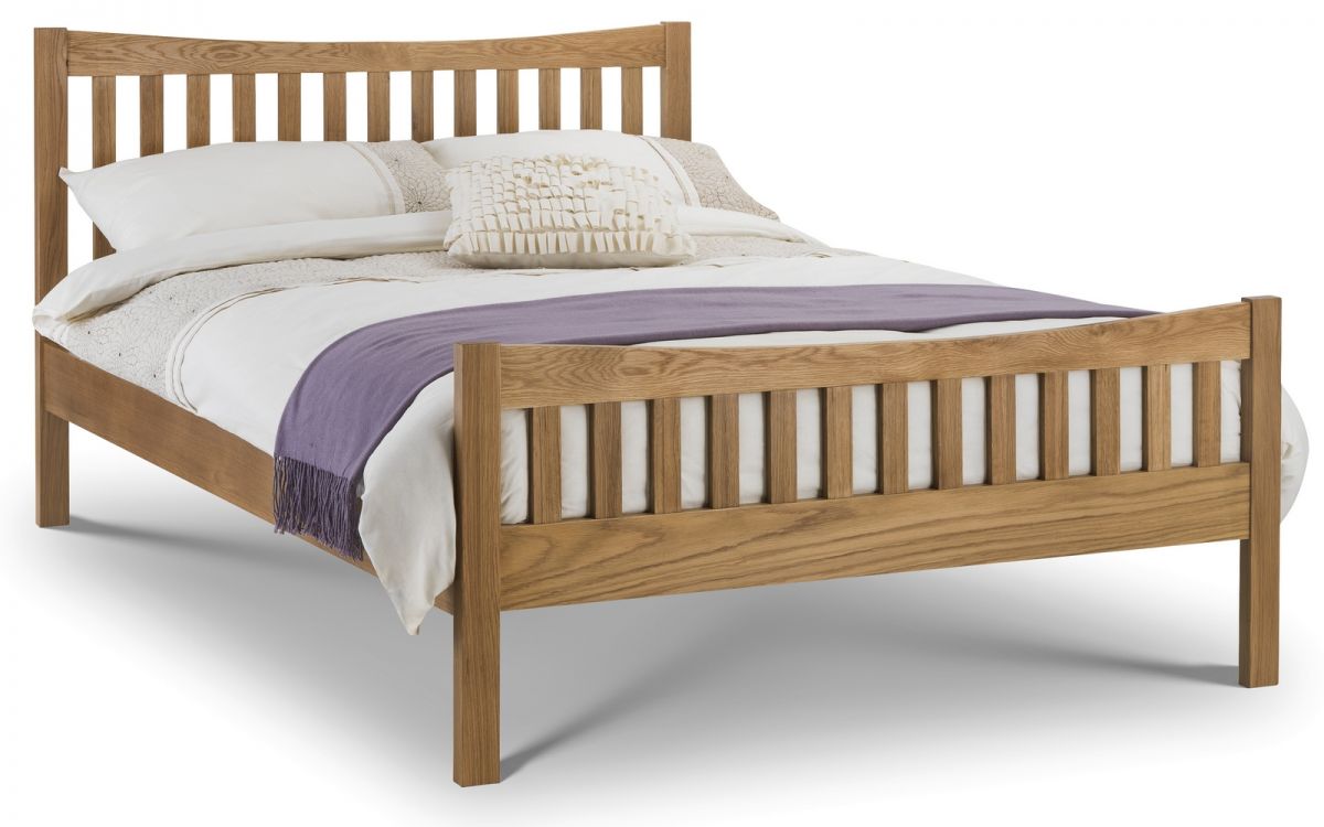 Bergamo Solid  Oak Bed