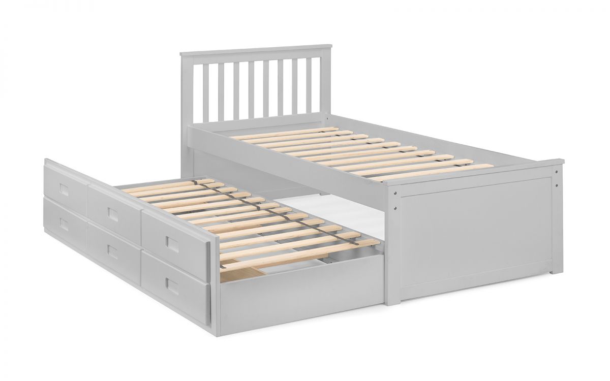 Maisie Bed with under bed Light Grey
