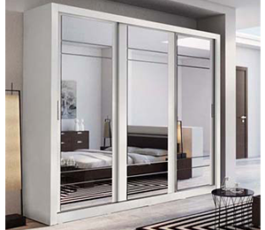 Boston Large Sliderobe 2.5m - White