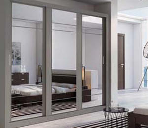 Boston Large Sliderobe 2.5m - Grey
