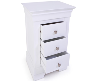 Chantilly White Bedside Locker