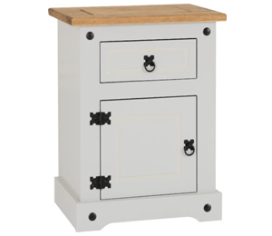 Corona 1 Drawer 1 Door Bedside locker