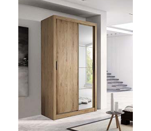 Denmark Small Sliderobe 1.2m - Oak Shetland
