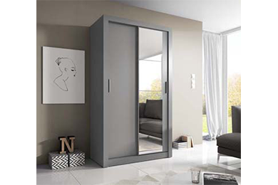 Denmark Small Sliderobe 1.2m - Grey