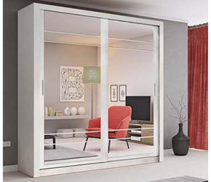 Boston Small Sliderobe 2.03m - White