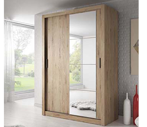 Denmark Large Sliderobe 1.5m - Oak Shetland