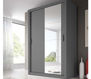 Denmark Large Sliderobe 1.5m - Grey