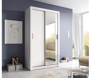 Denmark Small Sliderobe 1.2m - White