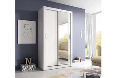 Denmark Small Sliderobe 1.2m - White