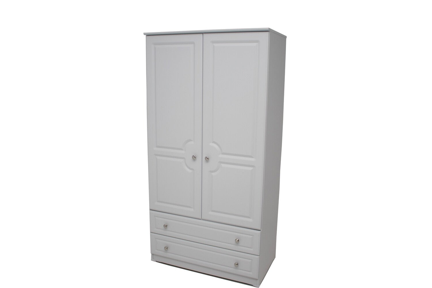 Grey Ash 3ft Two Drawer Wardrobe