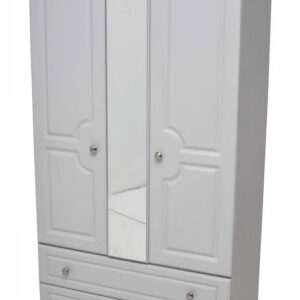 Grey Ash 3ft Two Drawer Wardrobe Centre mirror