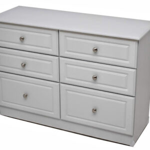 Grey Ash 6 Drawer Mid Chest