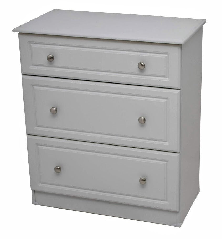 Grey Ash 3 Drawer Deep Chest