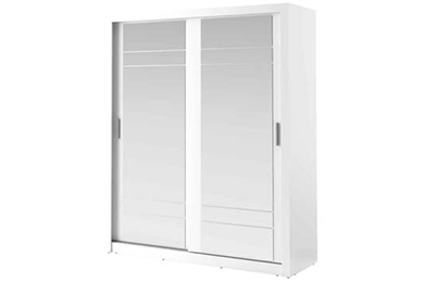 Boston Small Sliderobe 2.03m - White - Image 2