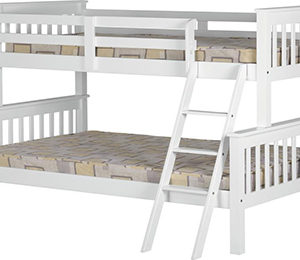 Triple Bunk Bed White