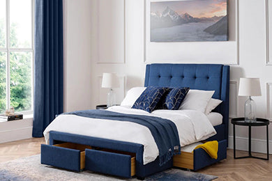 Fullerton 4 Drawer Bed - Blue