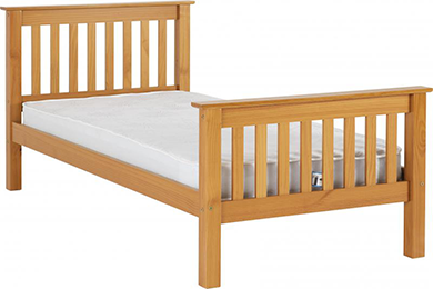 Monaco High Foot End Bed Antique Pine - Image 2