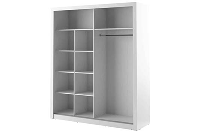 Boston Small Sliderobe 2.03m - White - Image 4