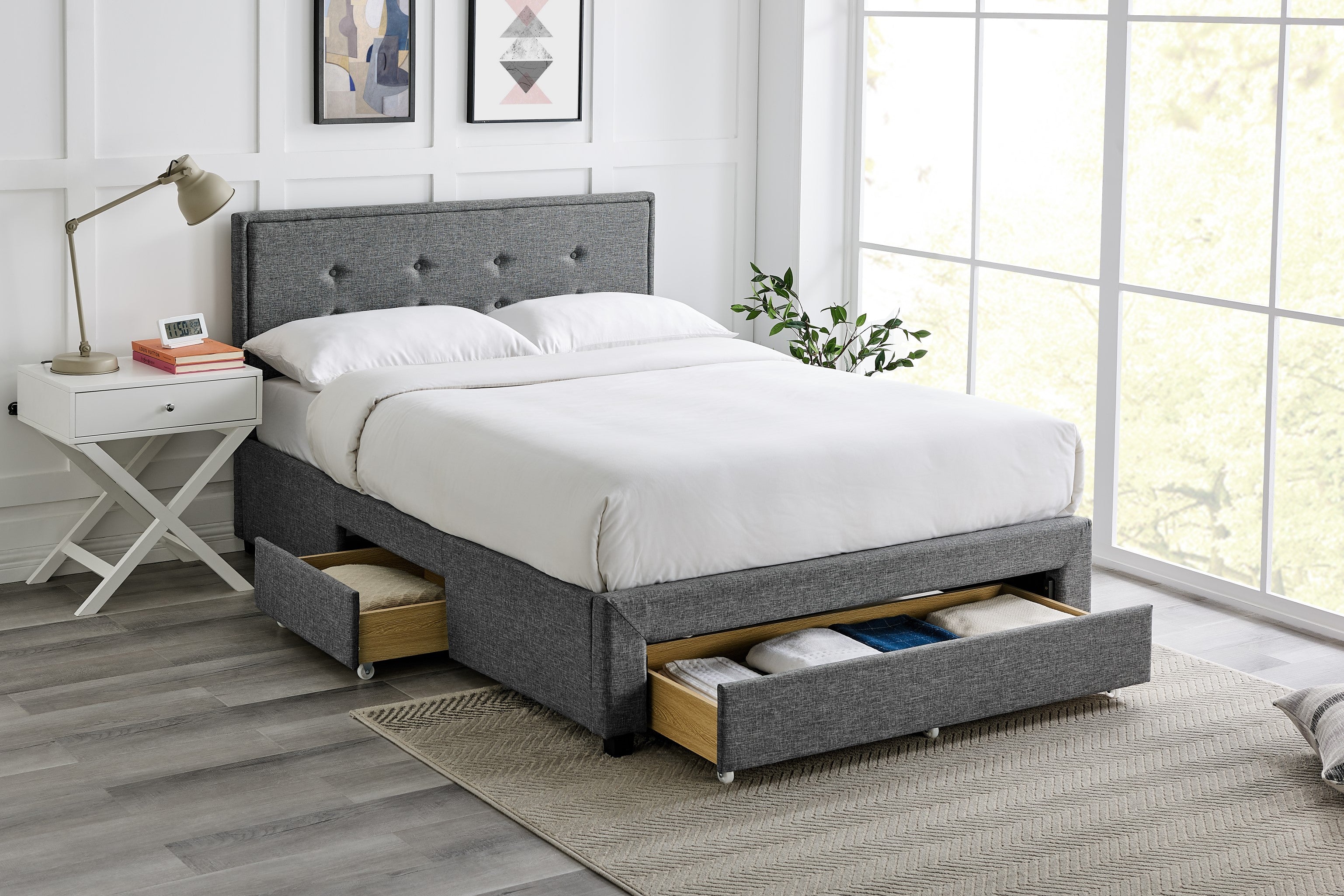 Florence Grey Bed - Image 2